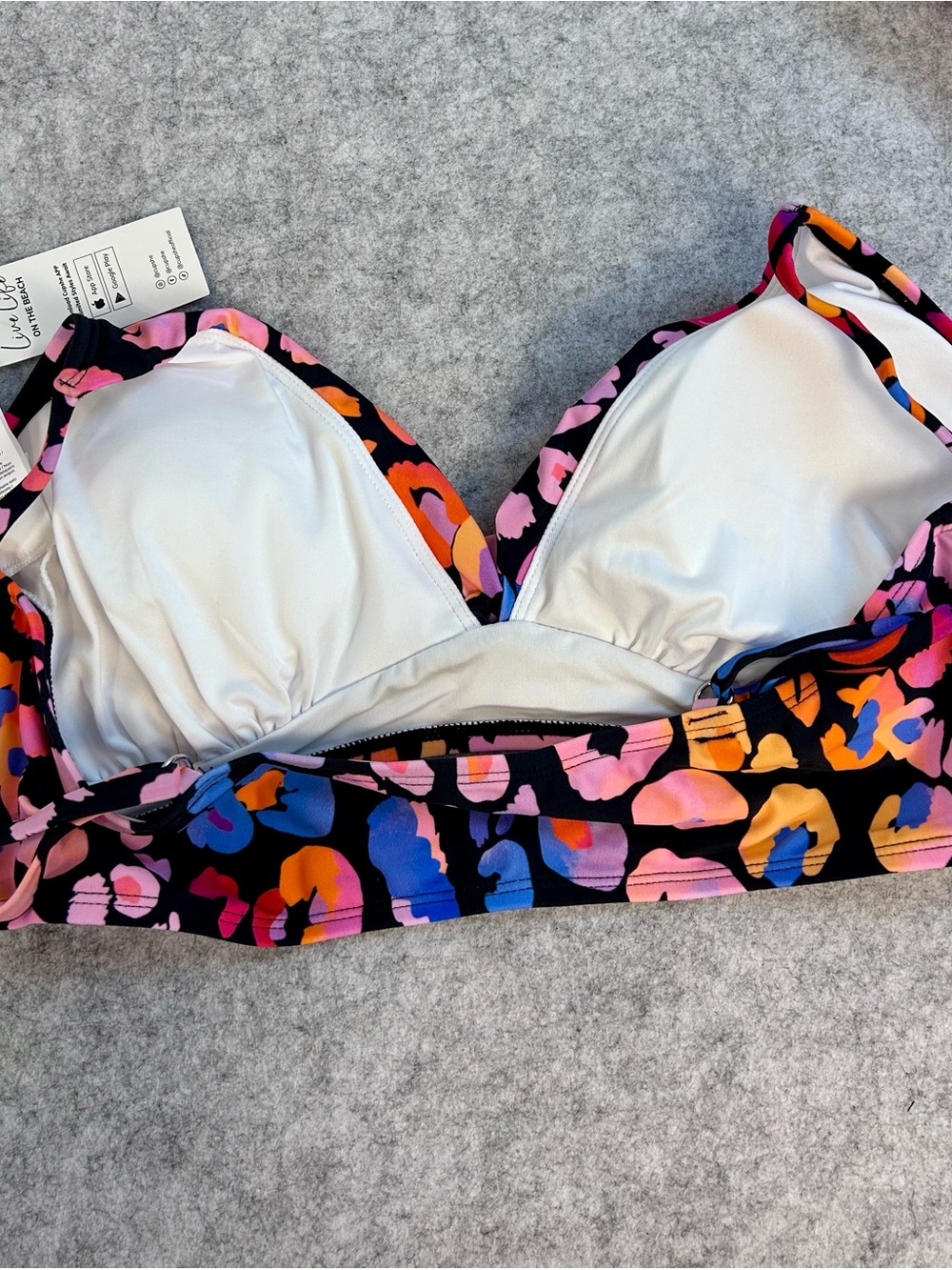 New Cupshe Women’s Colorful 2 Piece High Waist Bikini Swimsuit / large - Picture 11 of 12